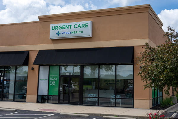 exterior of Mercy Health Urgent Care, Milford