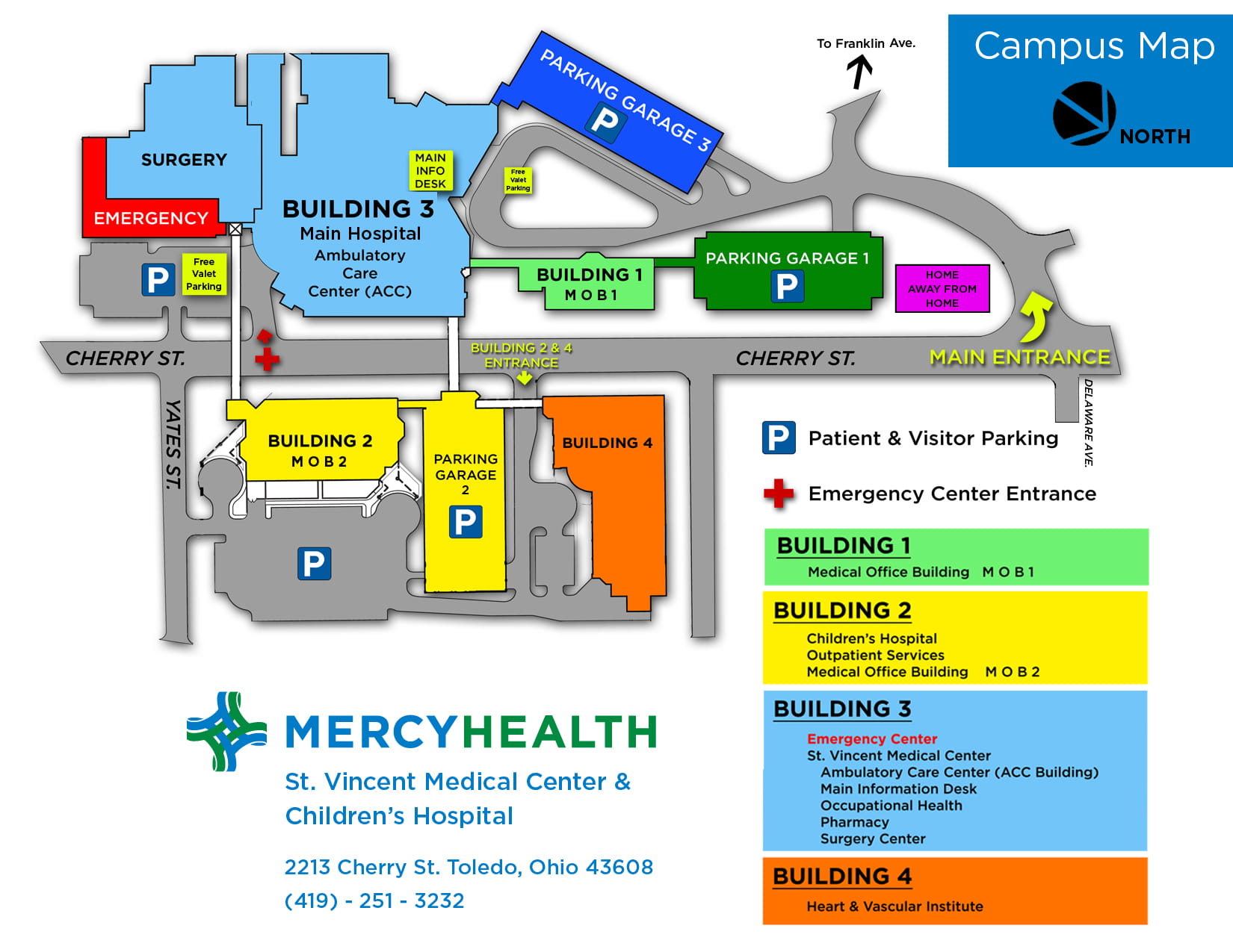 Patient And Visitor Information St Vincent Medical Center Mercy Health Toledo
