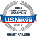 US News and World Report high performing hospital badge